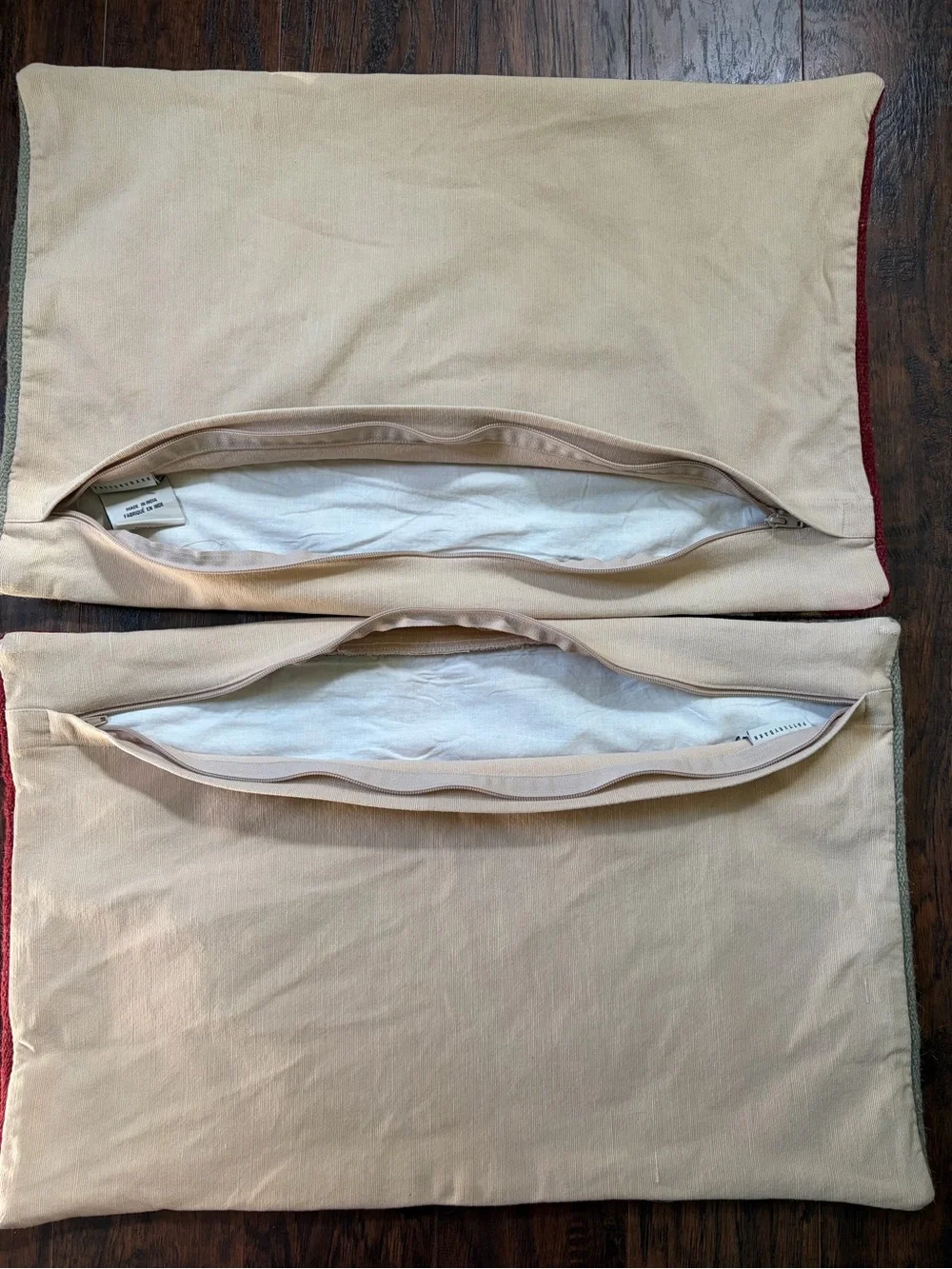 Pottery Barn Wool Dexter dhurrie Stripe Lumbar Throw Pillow Cover set